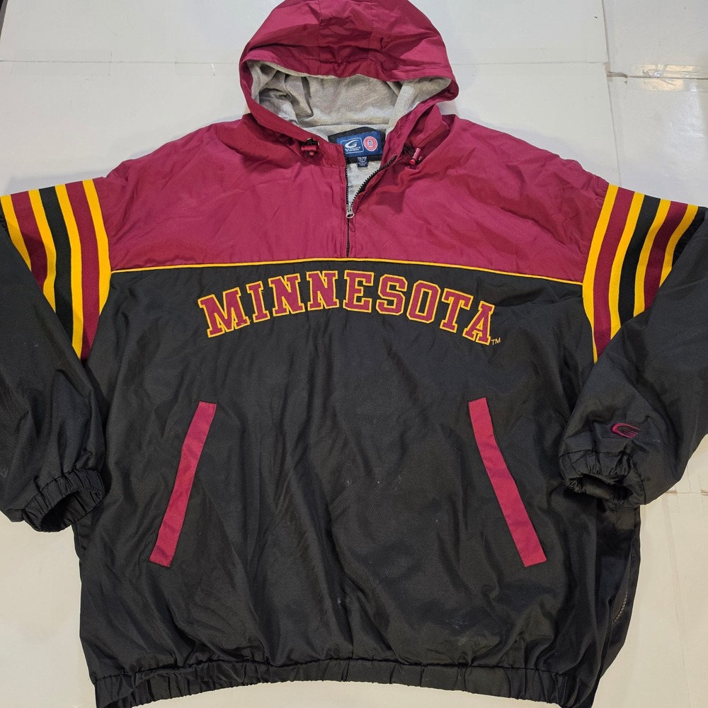 G-III Sports Minnesota Golden Gophers Windbreaker Jacket Mens XXL Maroon Black